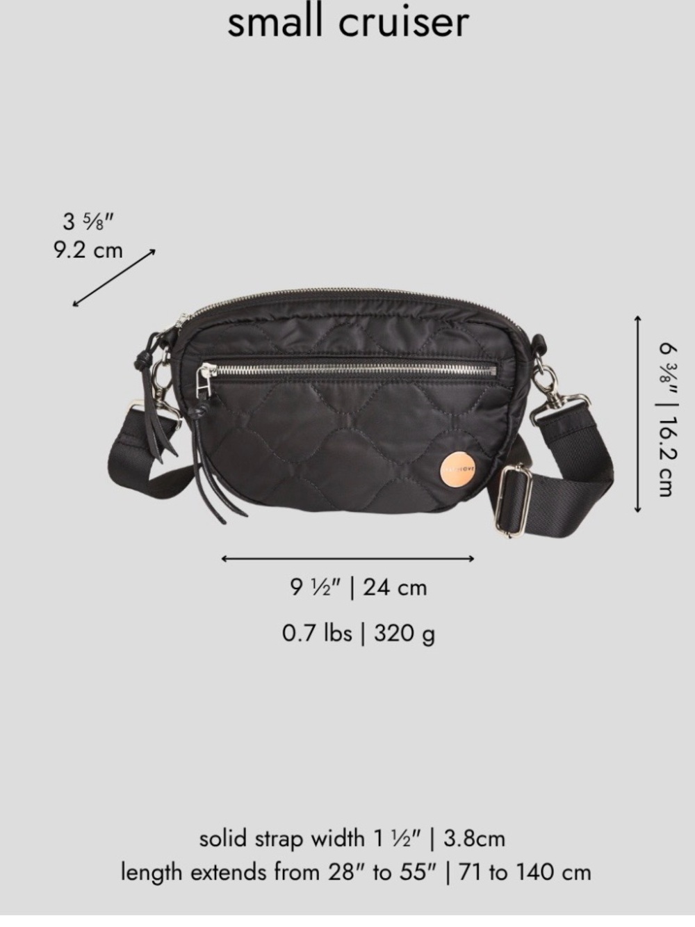 Shortylove Cruiser Small Quilted Crossbody Bag - Picture 6 of 6